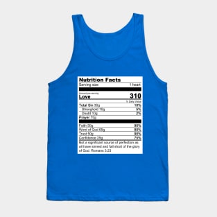 Nutrition Facts Tank Top